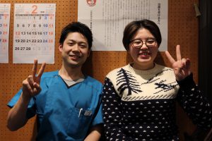 長時間座った学業での腰痛の患者様