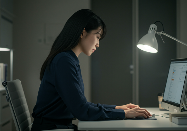 デスクワークの姿勢を意識しているのに頭痛が起きるのは普段の姿勢が猫背